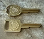 New Gm Gold Cadillac Logo Oem "c" Ignition +"d" Doors/trunk Key Blanks Uncut. Fixed Price $99.99.
