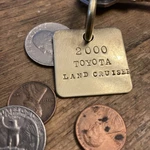 2000 Toyota Land Cruiser Solid Brass Key Fob 00. Fixed Price $14.95.