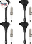 4 Ignition Coils With Iridium Spark Plugs,uf509,coils Packs,for Suzuki Equator. Fixed Price $79.23.