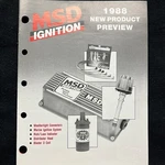 Original Vintage 1988 Msd Ignition Performance Catalog Speed Racing Parts. Fixed Price $60.00.