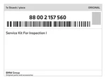 Genuine Bmw Service Kit For Inspection I 88-00-2-157-560 New. Fixed Price $139.06.