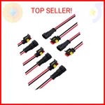 Muyi 5 Kits 2 Pin Connector 18awg Waterproof Wire 1.0mm Quick Disconn. Fixed Price $10.69.