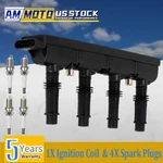 Ignition Coil + 4pcs Iridium Spark Plugs For 1.4l Buick Chevy Cruze Sonic Uf669. Fixed Price $35.19.