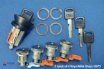 Ford E Series Van Ignition & Four Door Lock Cylinder Tumbler Barrel Set 4 Keys. Fixed Price $128.00.