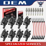 Oem 8 Pack Uf413 Ignition Coil + Spark Plug Wire For Chevrole Silverado Gmc. Fixed Price $88.72.