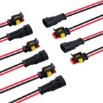 Muyi 5 Kits 2 Pin Connector 18awg Waterproof Wire 1.0mm Quick Disconn. Fixed Price $14.39.