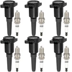 6pcs Ignition Coil Spark Plug For Jaguar Vanden Plas Xj6 Xjr 4.0l L6 1995-1997. Fixed Price $67.93.