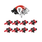 Carbole Round D585 Uf262 Ignition Coils And 748uu 8mm Spark Plug Wires Set, F.... Fixed Price $132.48.