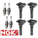 Motorking Ignition Coil & Ngk Spark Plug 8pcs For 2004-05 Mitsubishi Lancer 2.0l. Fixed Price $52.79.