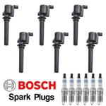 Uf406 Mk Ignition Coils & Bosch Double Iridium Spark Plugs For Ford Five Hundred. Fixed Price $80.47.
