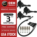 3 Ignition Coil +6 Spark Plug + Wires For Kia Sedona 3.5l V6 Hyundai Xg350 Uf432. Fixed Price $88.72.