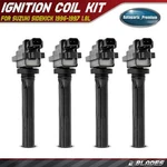 4x Ignition Coil With 2 Blades For Suzuki Sidekick 1996 1997 L4 1.8l 33410-77e10. Fixed Price $43.99.
