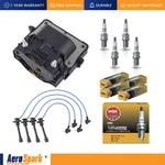 Ignition Coil + Wireset 4 Ngk Platinum Spark Plug For Toyota Geo 1.6l 1.8l L4. Fixed Price $58.99.