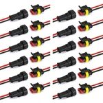 12 Kit 2 Pin Way Electrical Wire Connector Waterproof Connec.... Fixed Price $41.66.