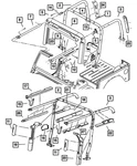 Genuine Mopar Sport Bar Side Right 55176504ae. Fixed Price $86.38.