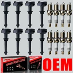 8x Oem Ignition Coil & Iridium Spark Plug For Land Rover Jaguar 5.0l V8 Uf618. Fixed Price $98.92.