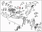 Genuine Mercedes Gl Gle Gls C292 W166 X166 Cup Holder Button Switch 1669050052. Fixed Price $58.32.