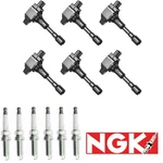 Oem Ignition Coils Ngk Spark Plug For 3.8l Nissan Gt-r 2009-2021 V6 22448-jf00b. Fixed Price $281.50.