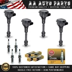 4 Ignition Coil & Ngk Platinum Spark Plug For Nissan Altima Sentra 02-06 2.5l. Fixed Price $82.29.