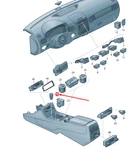 New Vw Touareg 7p Mk2 Start/stop Switch Lhd 7p1905217b3q7 7p1-905-217-b-3q7. Fixed Price $140.10.