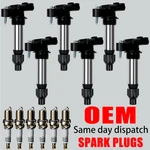 6x Oem Ignition Coil & Iridium Spark Plug For Cadillac Gmc Chevy Buick Uf569. Fixed Price $59.14.