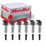 6 Pc Motorad Direct Ignition Coils For 2003-2007 Bmw 530i Spark Wire Boot Hn. Fixed Price $234.75.