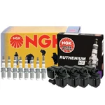Ngk 4 Ignition Coils & 8 Ruthenium Hx Spark Plugs Kit For Mercedes S430 S500. Fixed Price $295.95.