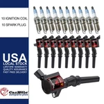 10 Spark Plug And Coil Packs For Ford E-350 Super Duty E-450 6.8l V10. Fixed Price $96.89.