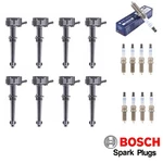 Mk 8 Ignition Coil & Bosch Iridium Spark Plug For 10-13 Jaguar Land Rover. Fixed Price $166.49.