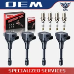 4 Uf549 For Nissan Altima Sentra Rogue Versa Spark Plugs And Ignition Coil Packs. Fixed Price $39.76.