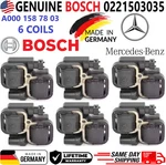 Oem Bosch X6 Ignition Coils For 1998-2011 Mercedes-benz A0001587803, 0221503035. Fixed Price $178.58.