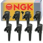 8 Pcs Ngk Ignition Coil For 2000-2003 Jaguar S-type 4.0l 4.2l V8 - Spark Qc. Fixed Price $219.11.