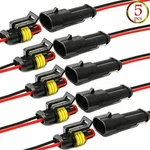 Way Car Waterproof Electrical Connector,16 Awg 2 Pin Plug Auto Wire Connectors. Fixed Price $14.26.