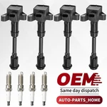 4x Oem New Ignition Coil & Iridium Spark Plugs For Ford Escape Fiesta 1.6l Uf674. Fixed Price $51.82.