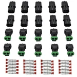 Muyi 10 Kit 2 Pin Weather Pack 2pin Connector(10 Sets), Black, Green, Red. Fixed Price $14.76.