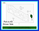 New Genuine Toyota Oem 19-23 Rav4 Rear Bumper Left Driver Reinforced Plate. Fixed Price $45.00.