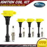 4x Yellow Ignition Coil & Iridium Spark Plug Kit For Nissan Altima L4 2.5l. Fixed Price $84.56.