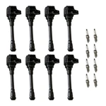 8x Ignition Coil & Iridium Spark Plug For Nissan Nv2500 Nv3500 Titan 5.6l Uf-812. Fixed Price $78.84.