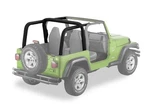 Bestop 80020-15 Black Denim Sport Bar Cover For 1997-2002 Jeep Wrangler Tj. Fixed Price $307.63.