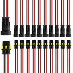 12 Kit 2 Pin Way Electrical Wire Connector Waterproof Connec.... Fixed Price $19.26.