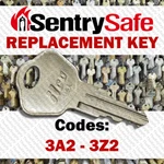 Sentry Safe Replacement Key Cut To Your Code 3a2 - 3z2. Fixed Price $6.99.