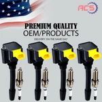 4x Oem Ignition Coil + Spark Plug For 2017-2020 Fiat 124 Spider 1.4l L4 Uf832. Fixed Price $66.28.