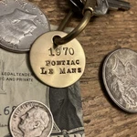1970 Pontiac Le Mans Solid Brass Key Fob 70. Fixed Price $15.95.