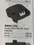 Ignition Coil Kemparts 344j. Fixed Price $22.95.