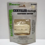 Ballast Resistor 4 Prong Zenith Chrysler 6 & 8 Cyl Electronic Ignition 20-3005. Fixed Price $57.00.
