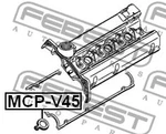 Febest Mcp-v45 3000gt Gasket Rocker Cover Spark Plug Hole For Mitsubishi. Fixed Price $38.99.