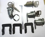 New Ford Chrome Ignition/doors/trunk Lock Key Cylinder Set With Keys To Match. Fixed Price $125.75.