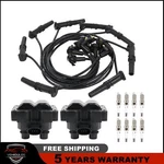 For Ford F150 Lincoln Mercury 2x Ignition Coils + 8x Spark Plugs+ Wires Fd487. Fixed Price $74.99.