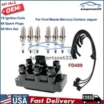 Ignition Coil & Spark Plug Wire Set Oem For Ford Jaguar Mazda Mercury V6 Fd488. Fixed Price $69.99.