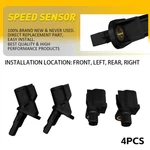 4pcs Abs Wheel Speed Sensor Fits For 2012-18 Ford Focus 2013-2019 Escape Su12393. Fixed Price $17.09.